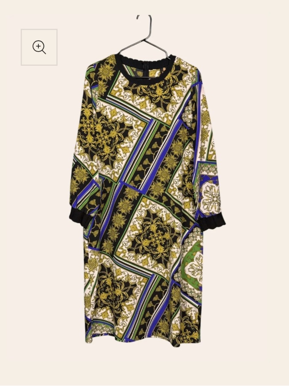 Daniella Faye Ariana Dress size 1XL vibrant multicolor geometric plus size